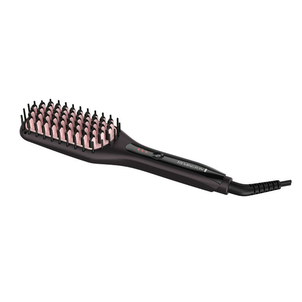 Ceramic Hair Straightener Brush Color: Purple