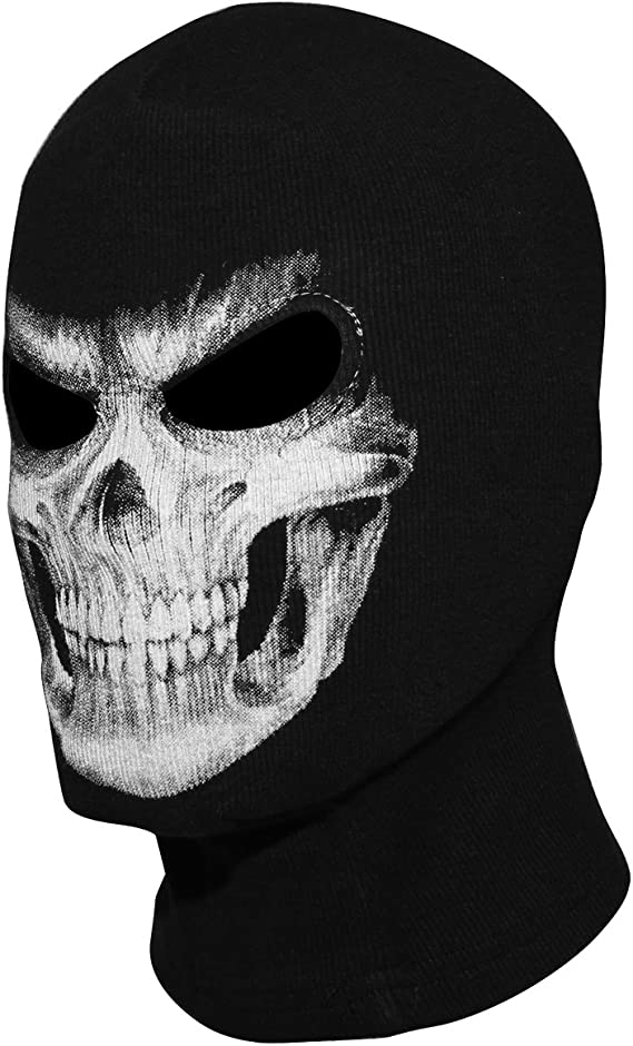 Skeleton Balaclava, (Black, L)