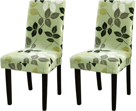 Lycra removable and washable dining chair covers, 2pcs