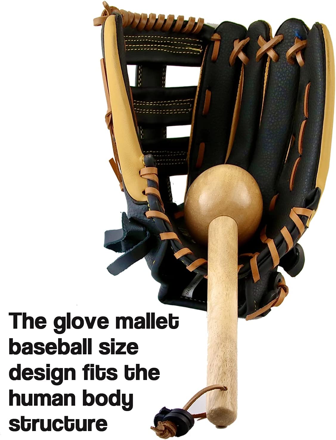 Baseball hammer, baseball and softball glove mallet