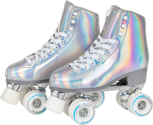 4-Wheel Skates with 1-Inch Heel, Color: Donna, Size: 8