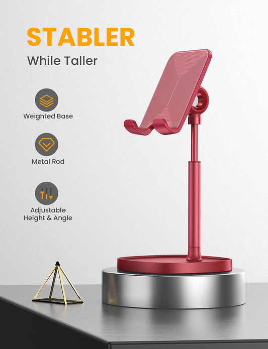 Adjustable support for office mobile, Red.