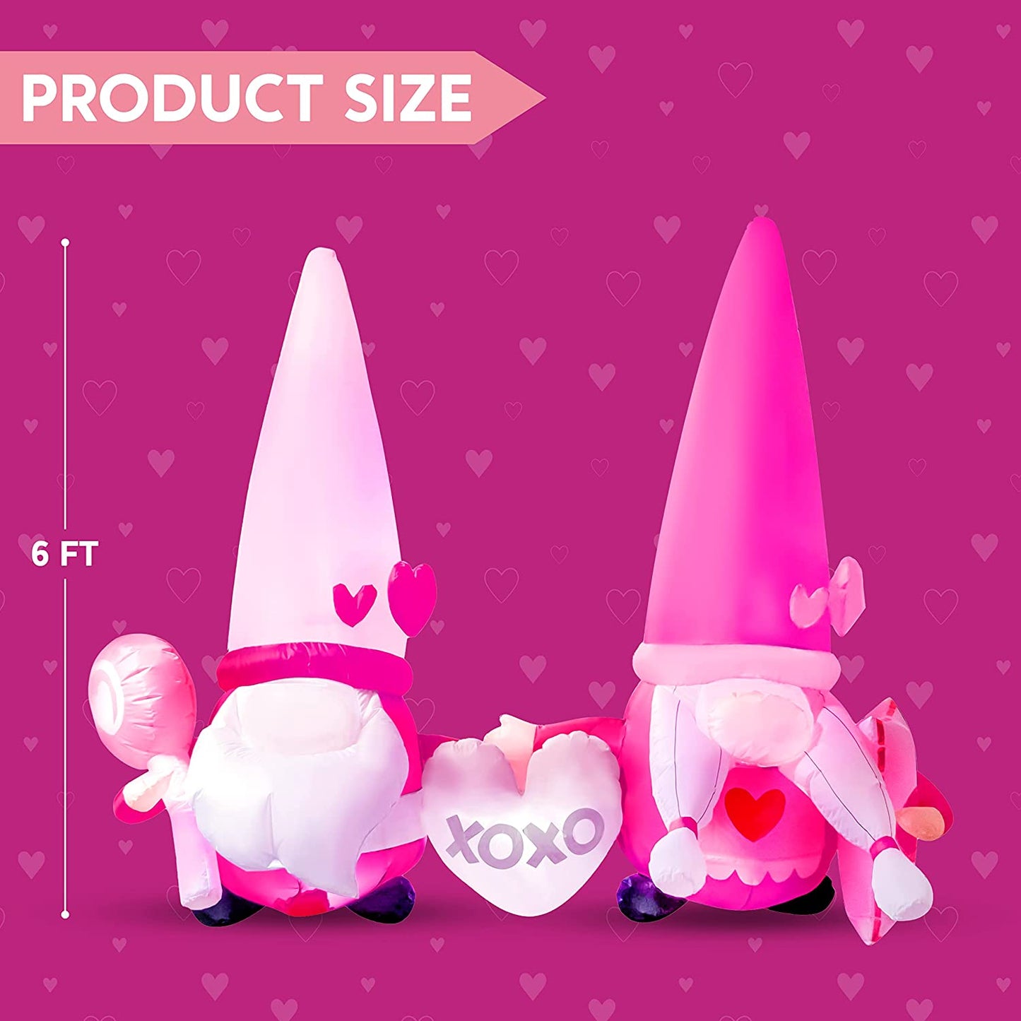 Inlflatable Gnomes Couple 6 FT