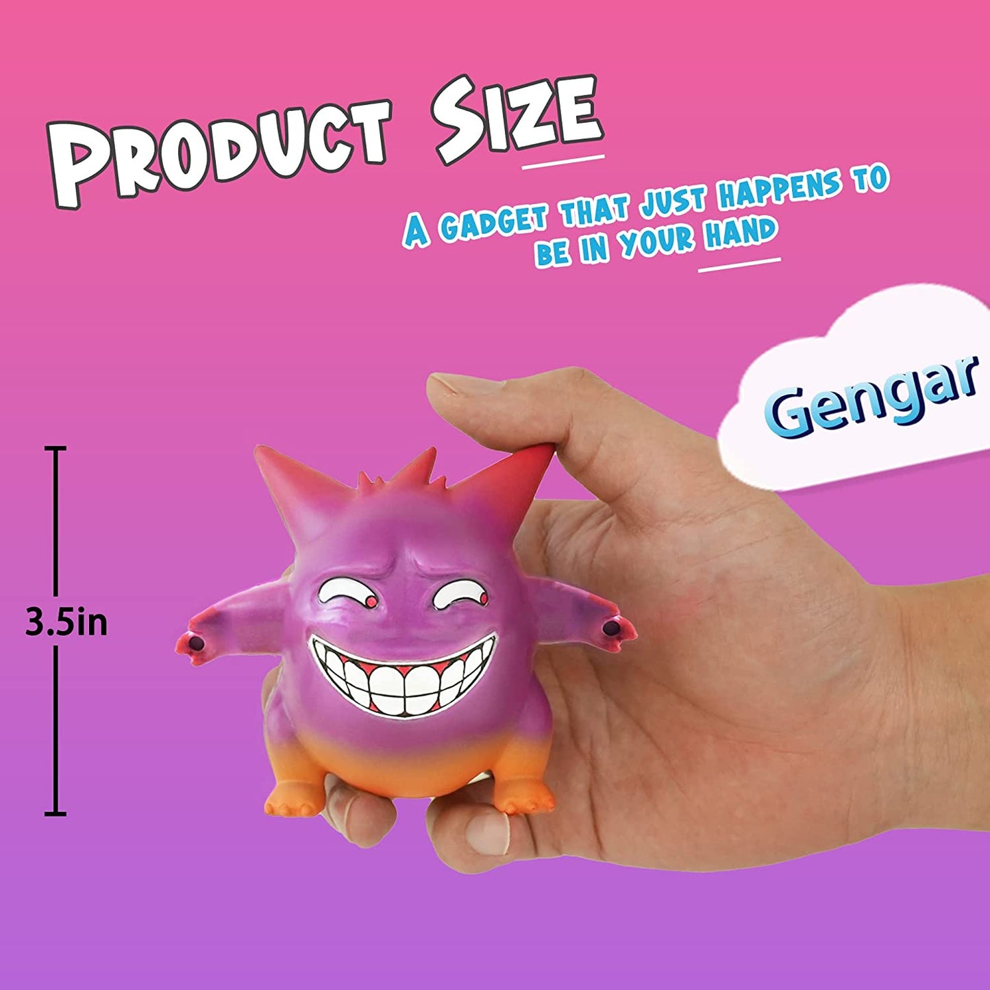 Fun Gengar 3.2 Inch Collectible Figure, purple