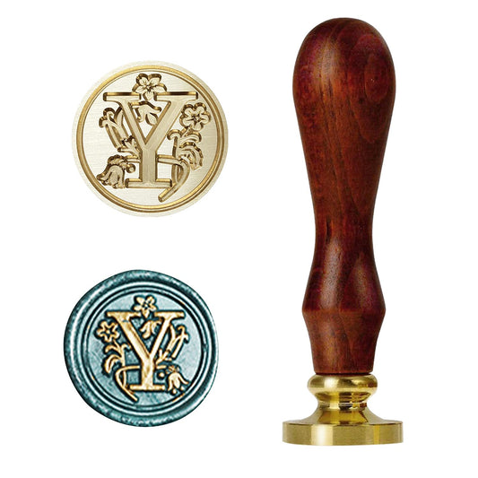 Retro Style Wax Seal Stamp, Letter (Y)