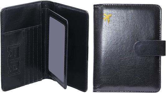 Black color, passport and card holder wallets