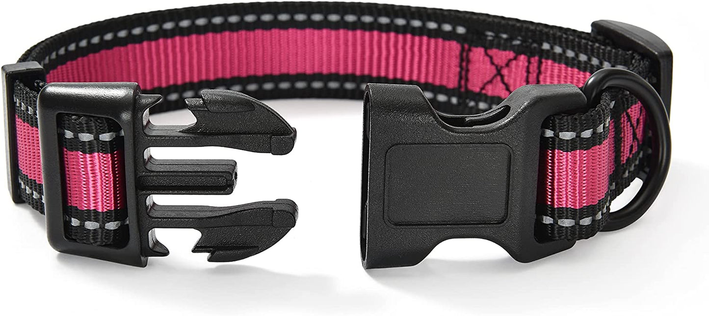 Reflective Pet Collars 2-Pack, Reflective Edge-Purple/Pink