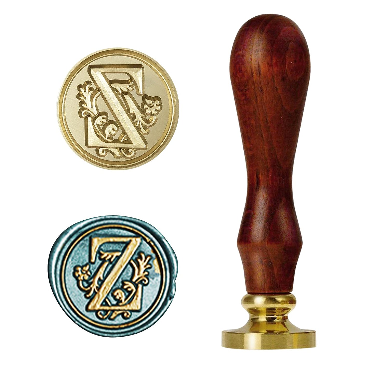 Retro Style Wax Seal Stamp, Letter (Z)