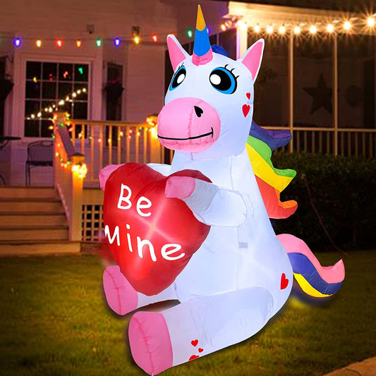 Inflatable Decoration Outdoor Unicorn Blow Up, 4FT