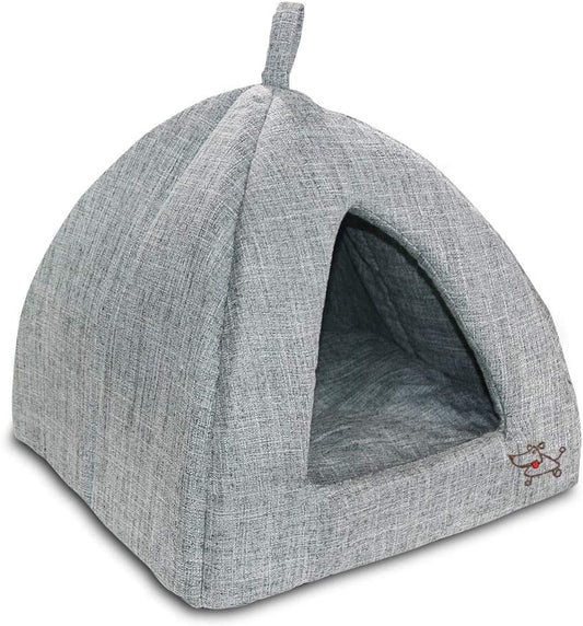 Soft Pet Tent (19" x 19" x H:19") Gray Linen