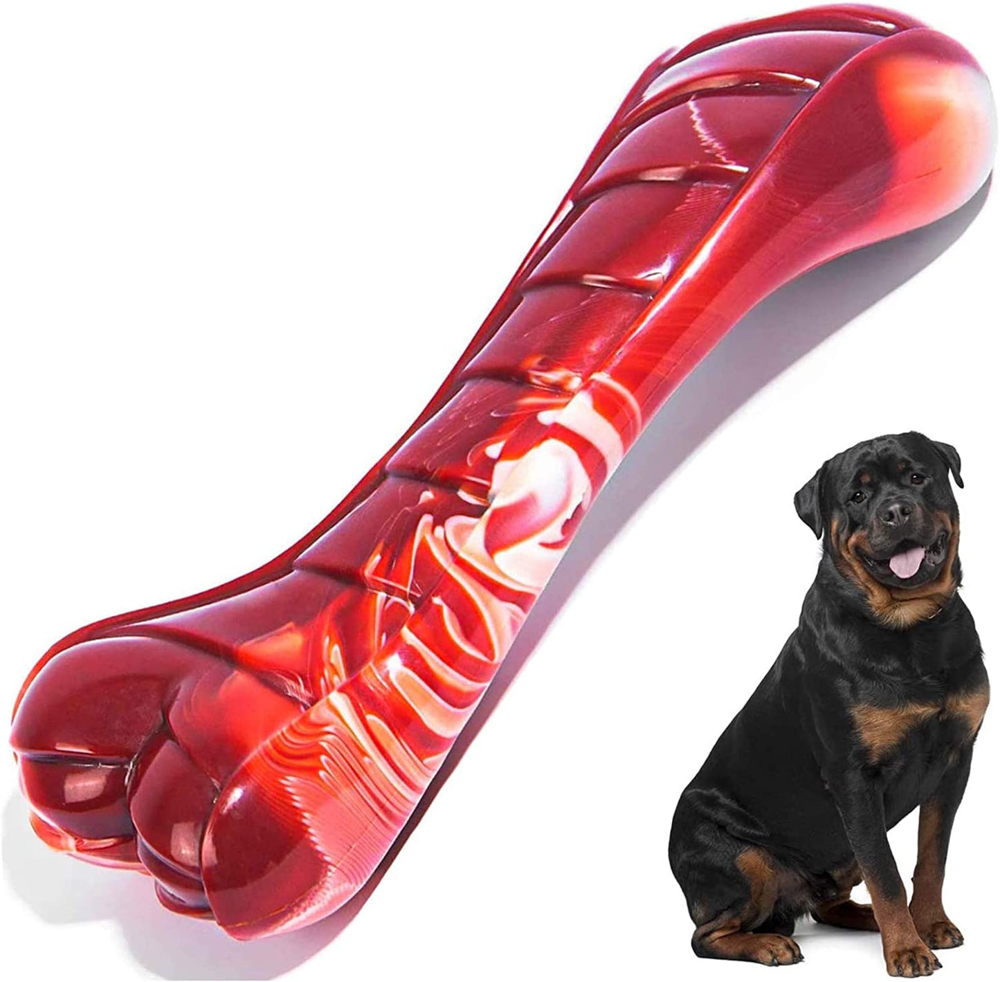 Pet Chew Toy, Bent Bone, Size: X-Large-Beef