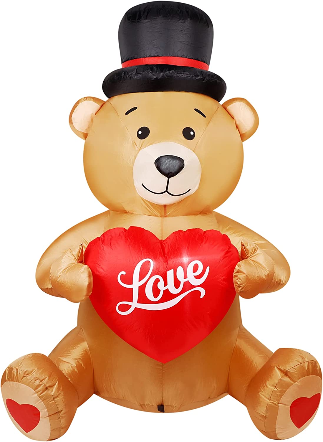 Inflatable Bear with Sweet Heart, 5 Foot