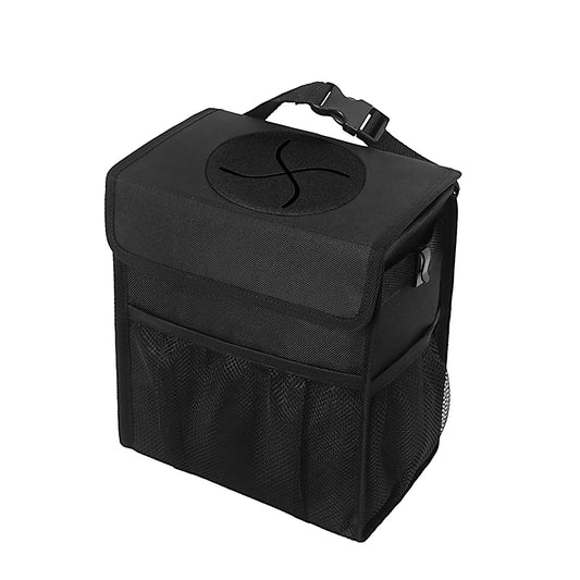 Car Trash Can, Waterproof Garbage Bag, (Black)