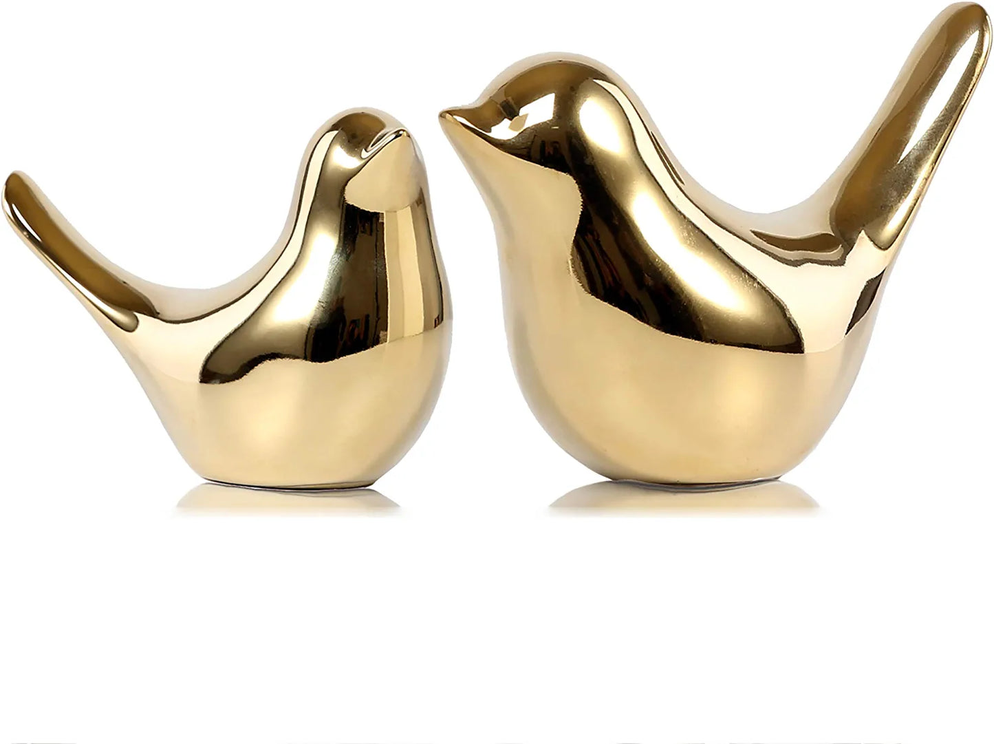 Small Birds Statues, Gold