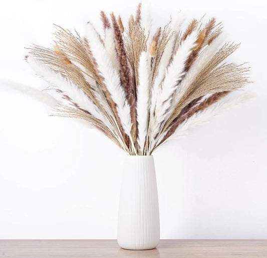 Natural Pampas Grass Bouquet Decor [100Pcs Set]