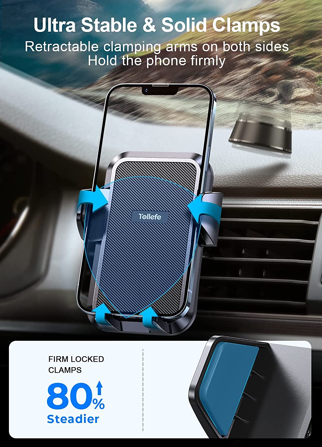 Car Phone Holder for All, Vent Style