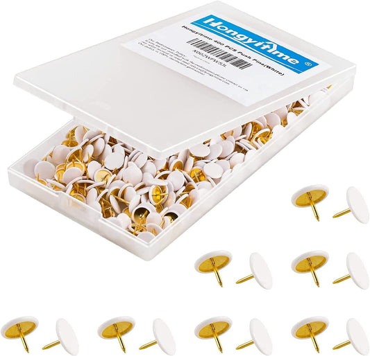 400 white push pins for cork board