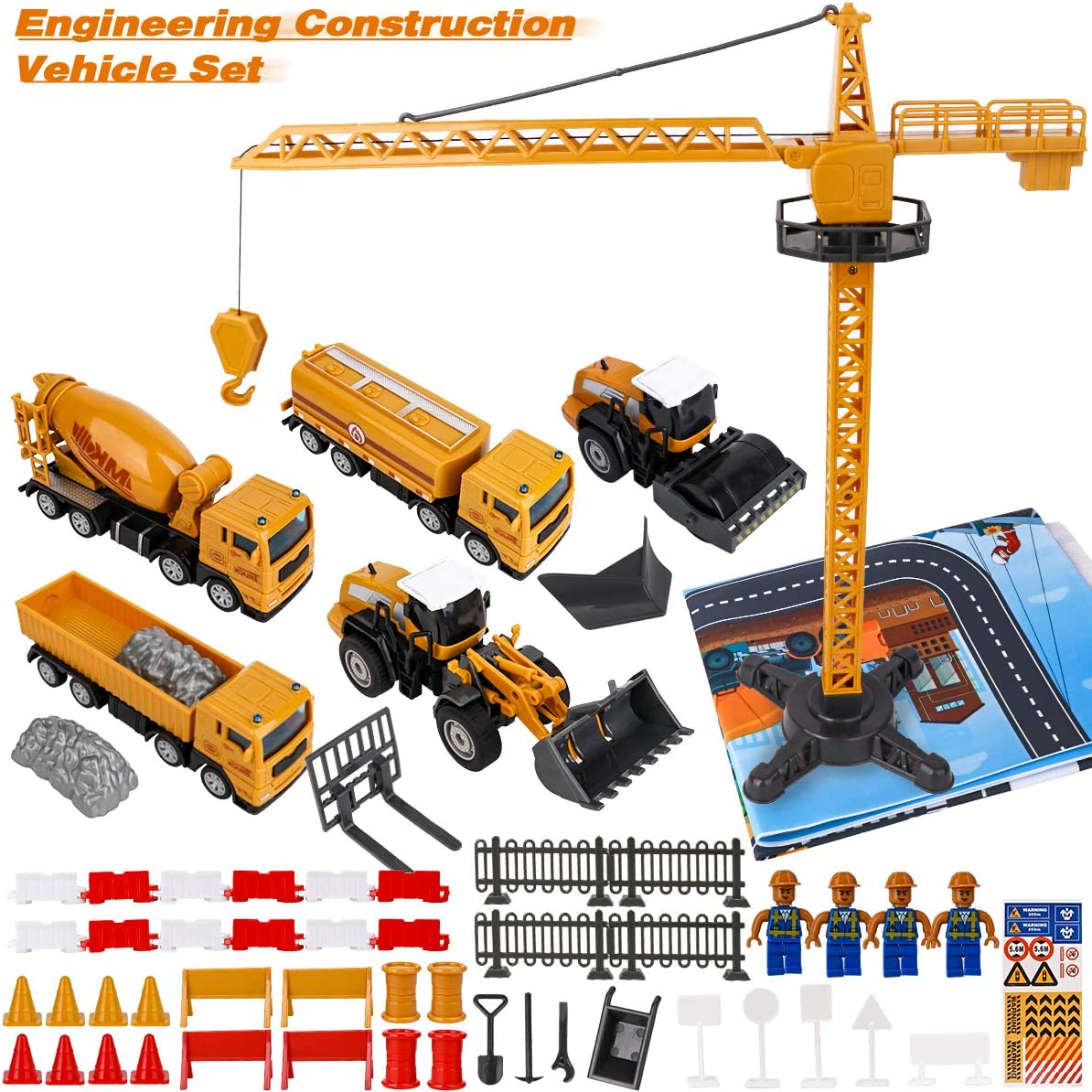 64 pieces of construction vehicles