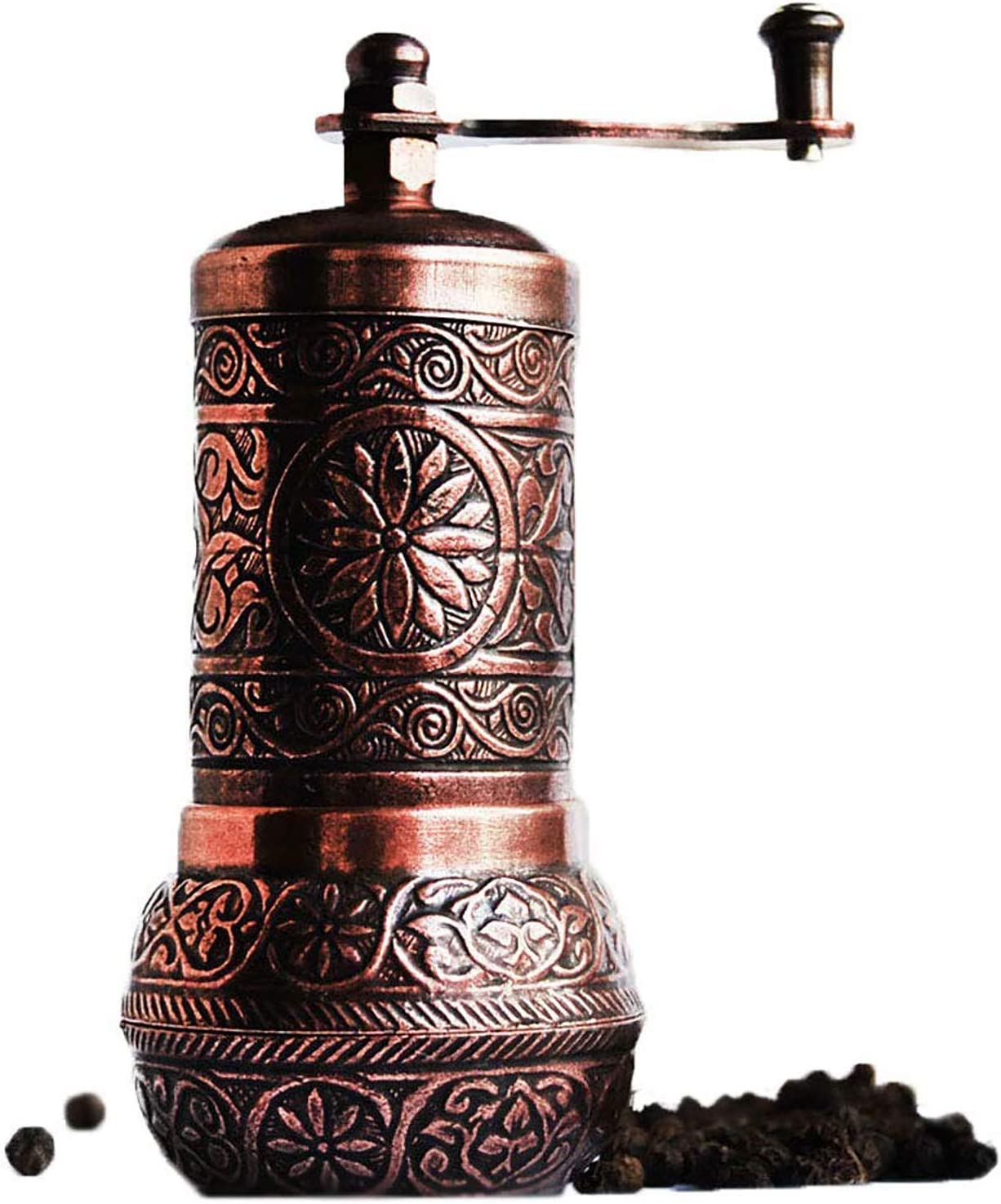 Pepper Mill, Spice Mill, Turkish (Antique Copper 4.2")