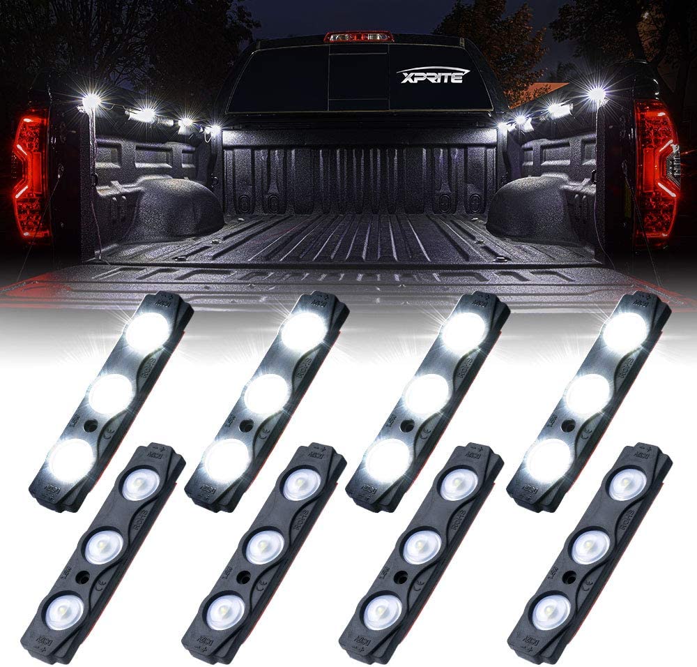 8 Piece, White Truck Bed Light Kit, ‎8 x 5 x 2 inches