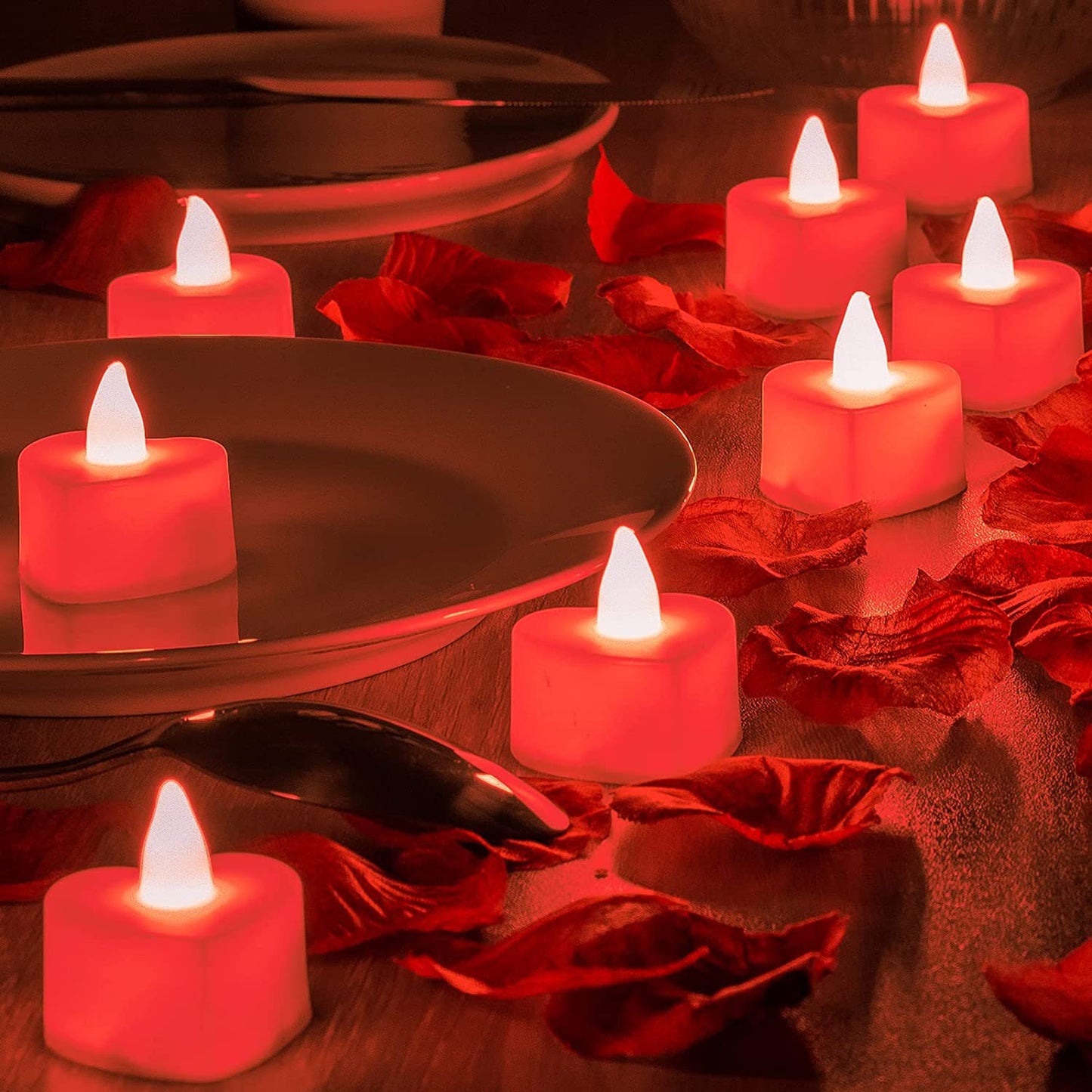 Artificial Red Rose Petals for Romantic Night, 1200 Pcs