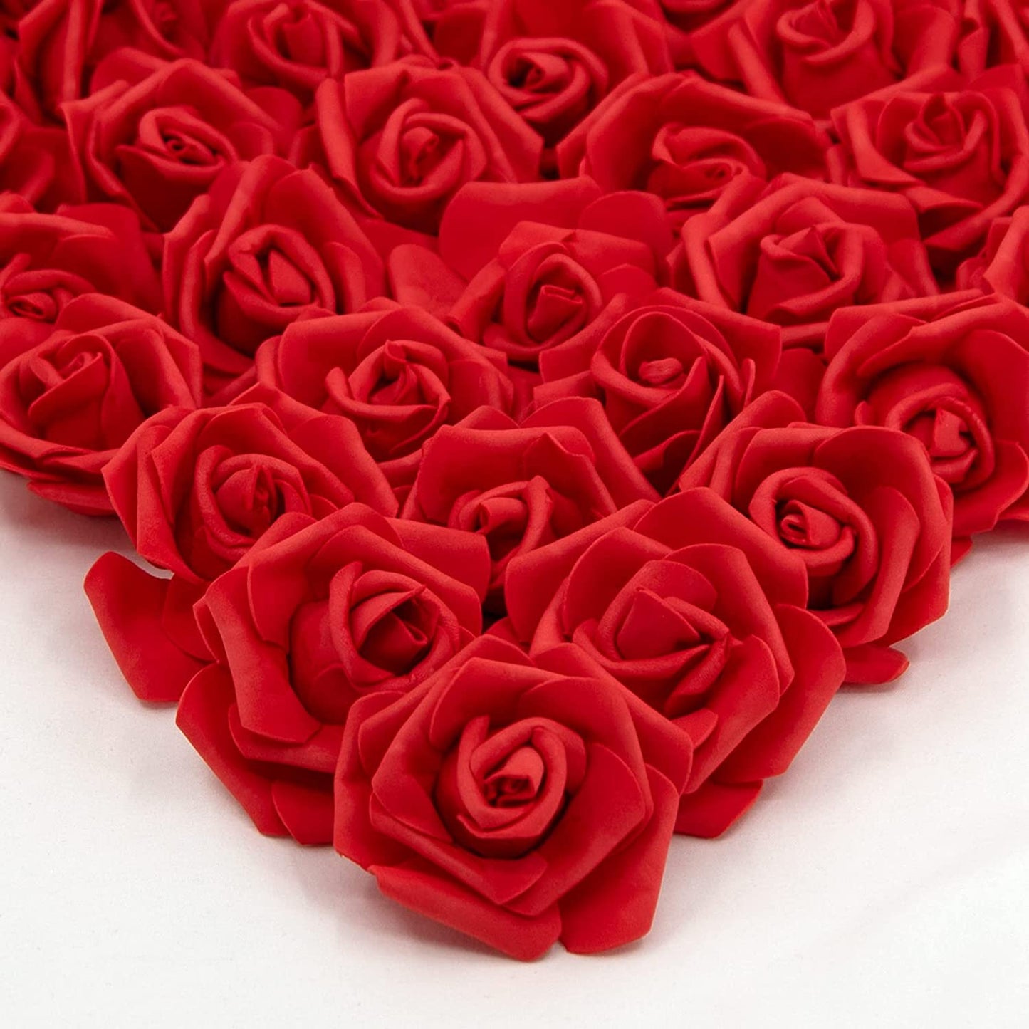 Foam Rose Heads Artificial Flowers, 200 Pcs