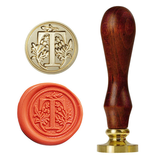 Retro Style Wax Seal Stamp, Letter (T)