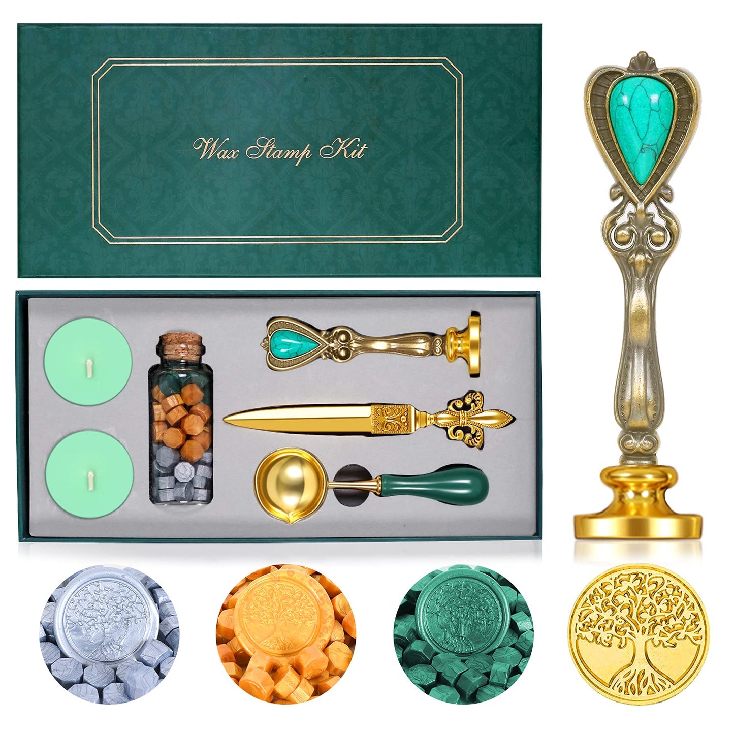 Wax seal kit, (lucky tree)