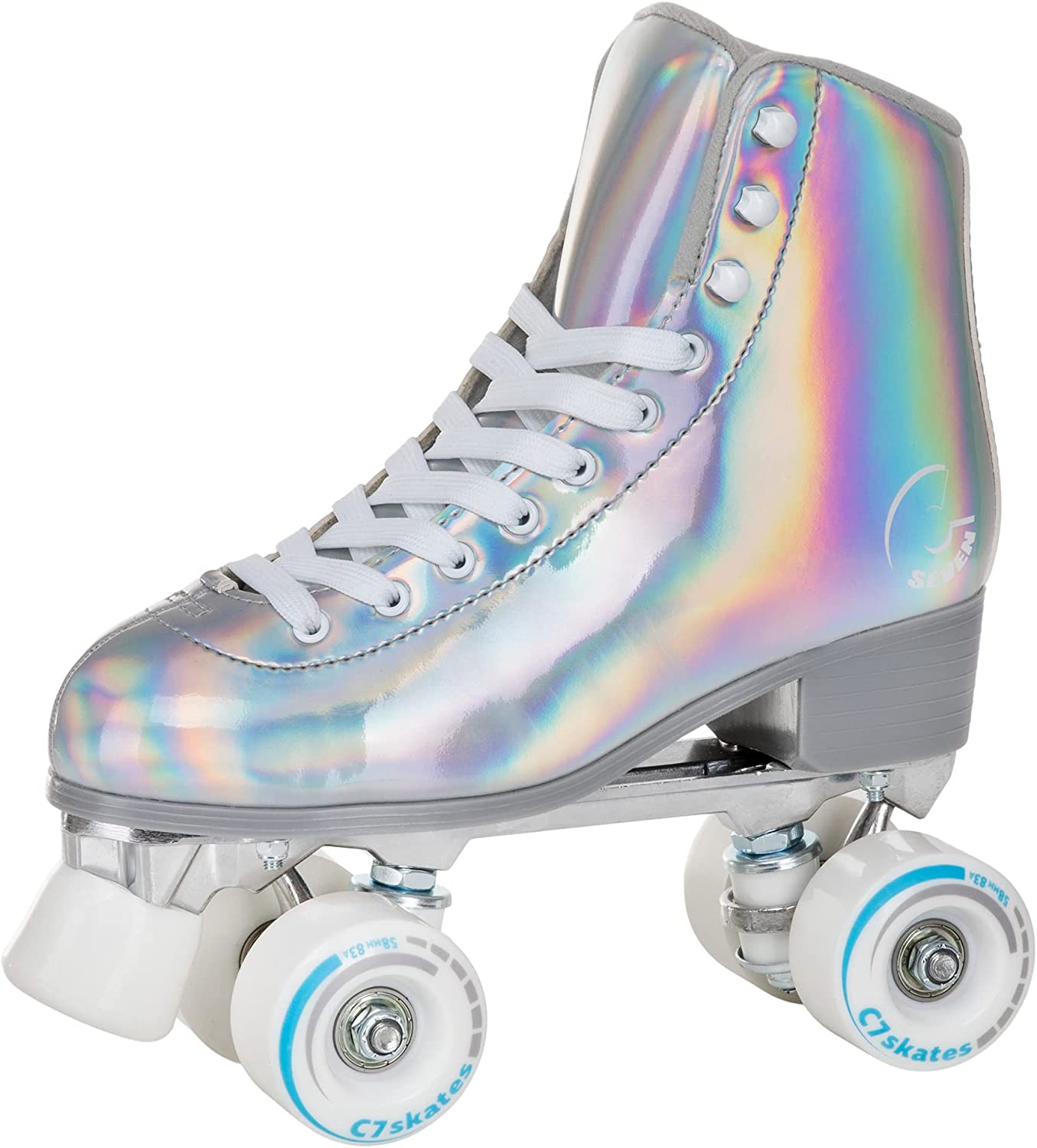 4-Wheel Skates with 1-Inch Heel, Color: Donna, Size: 8