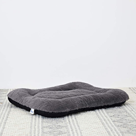 Pet bed with washable cushion, Size: Large, Color: Gray