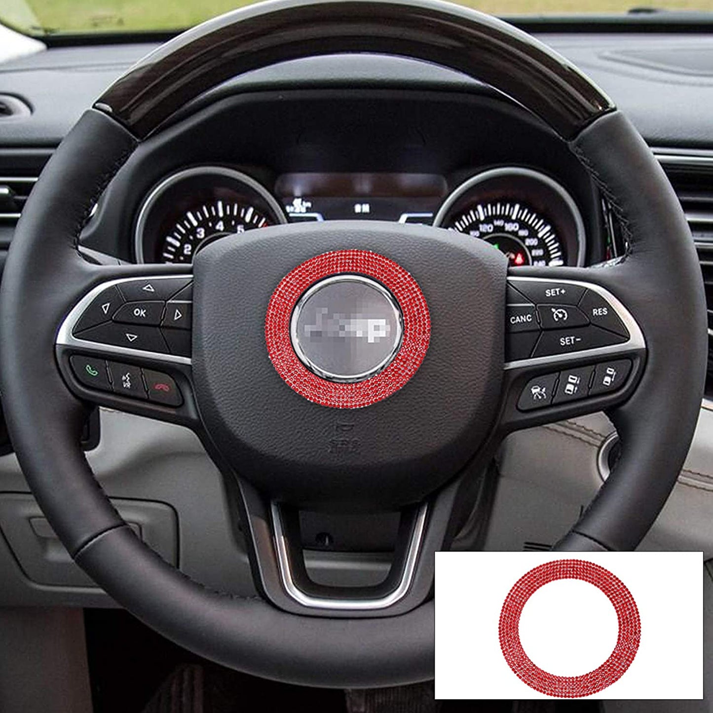 Steering wheel accessory, color red