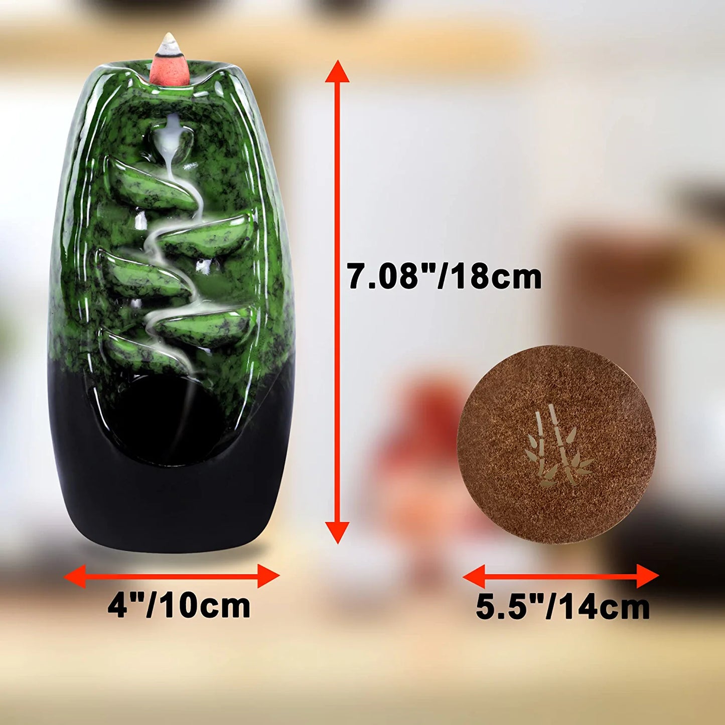 Backflow Incense Burner Ceramic