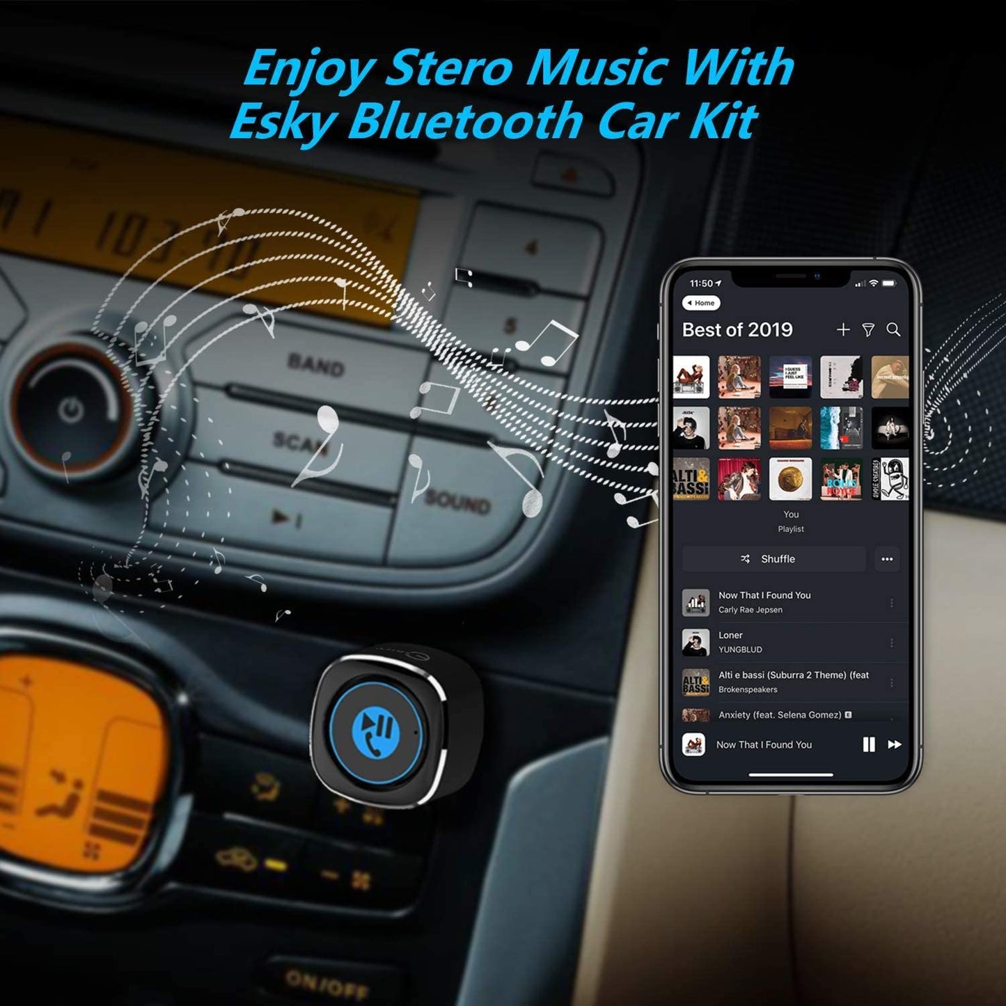 Car Bluetooth Receiver, Wireless Bluetooth Car