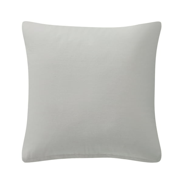 Square Woven Decorative Pillowcase, 20" x 20", Color: Gray