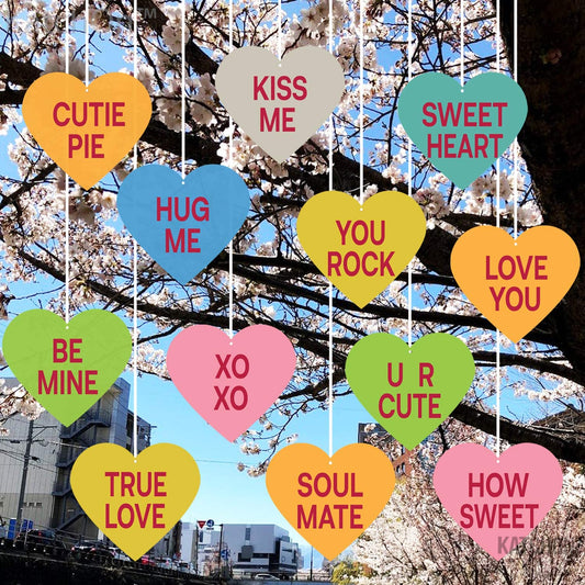 Outdoor Valentines Day Decorations Sign, Pack of 12