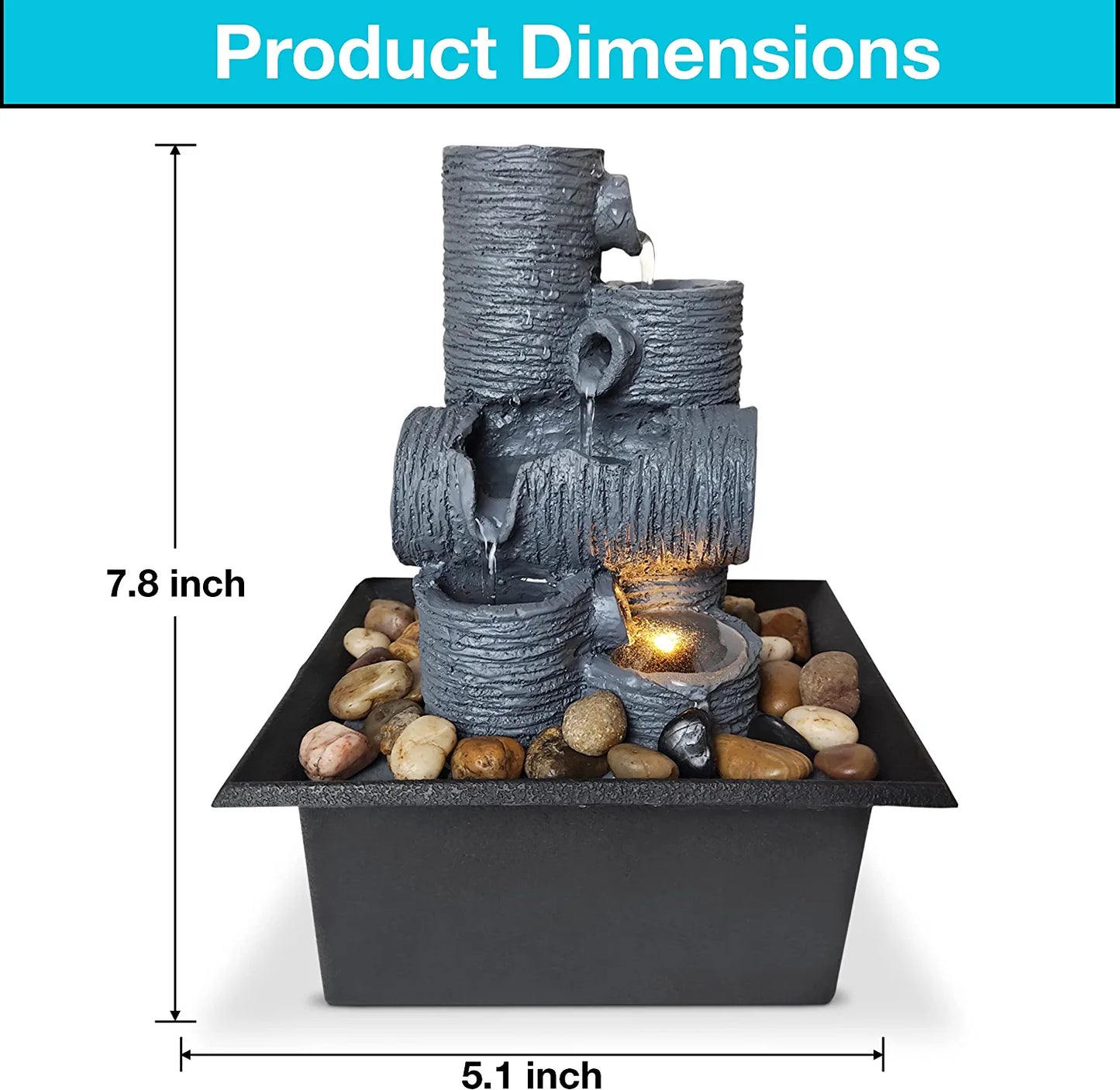 Tabletop Fountain, Zen Sanctuary at Home