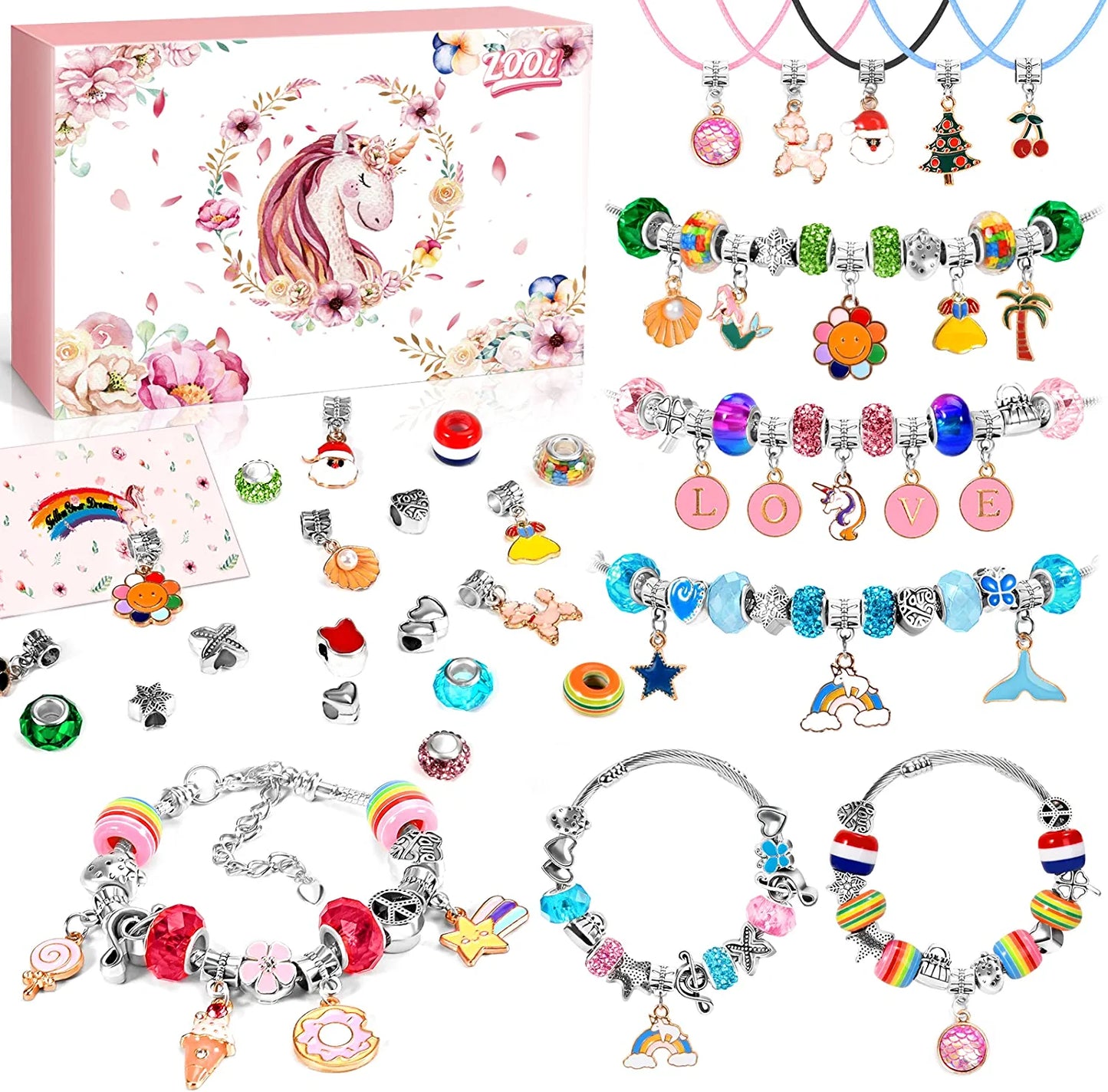 kit to make jewelry bracelets, from 8 to 12 years