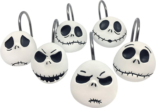 Jack Skellington 12-Piece Shower Curtain Hooks