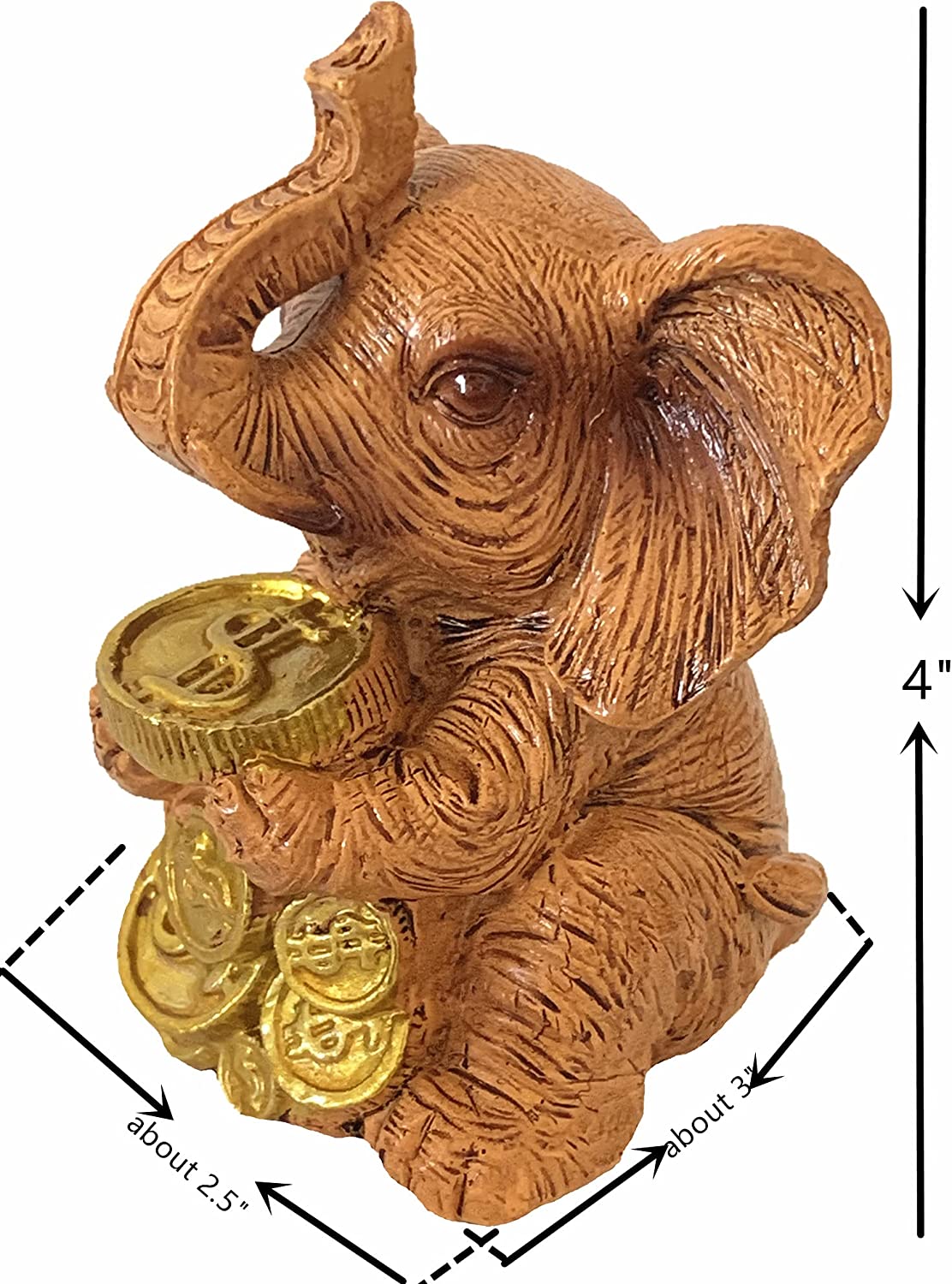 lucky elephant statue, Icoins