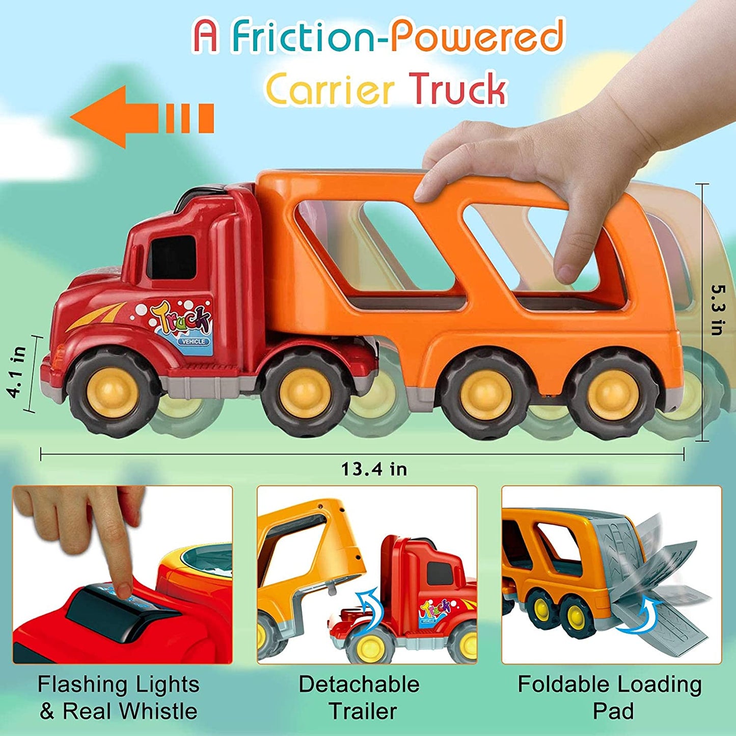 Toddler Toy Car: Toys for 1-6 Years Old Children