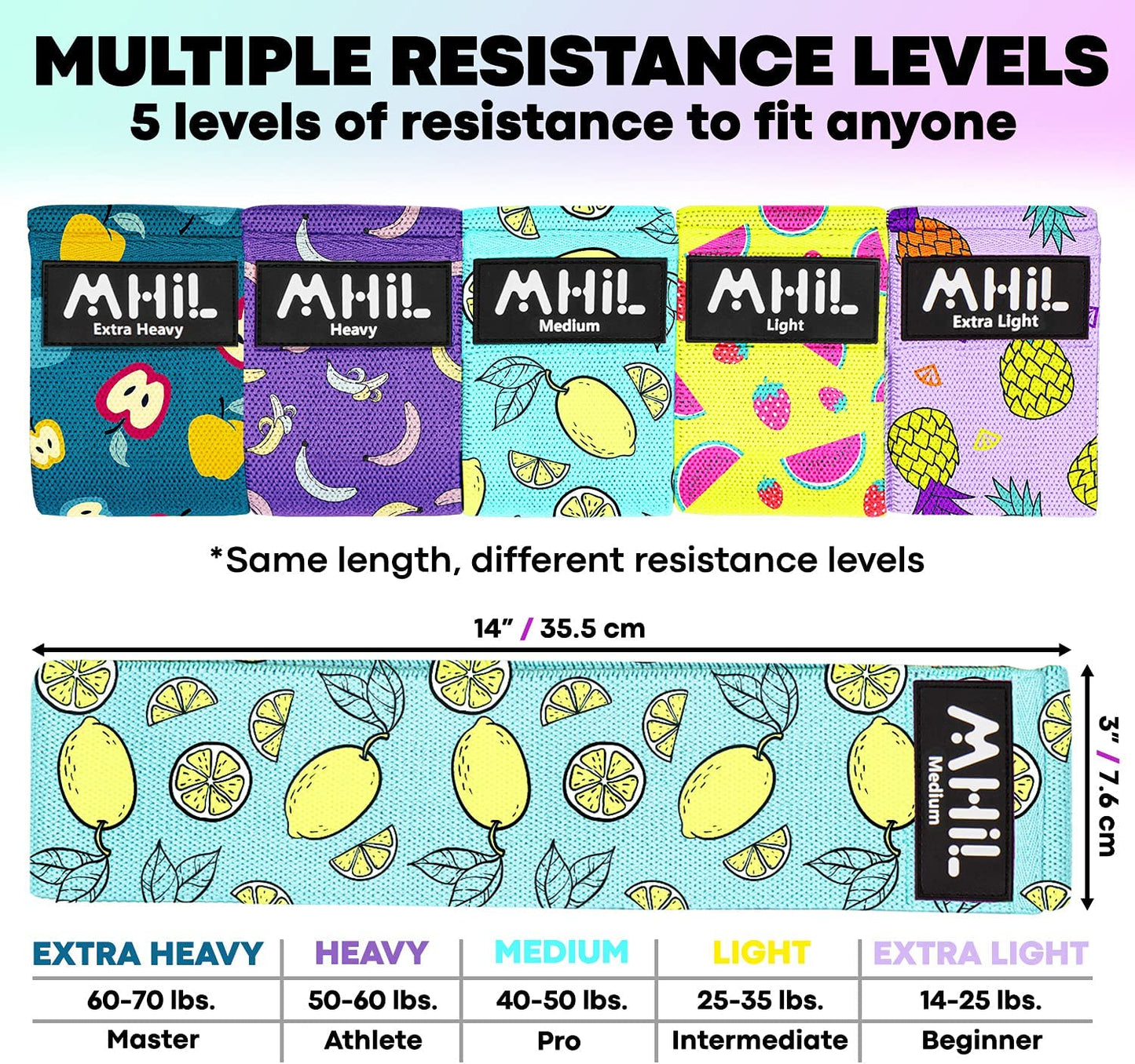 5 resistance bands for gym