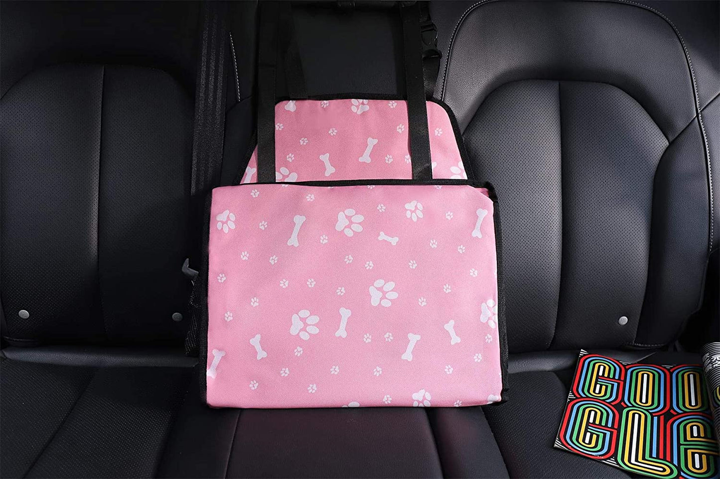 Pet Car Booster Seat Carrier 30lbs, Pink