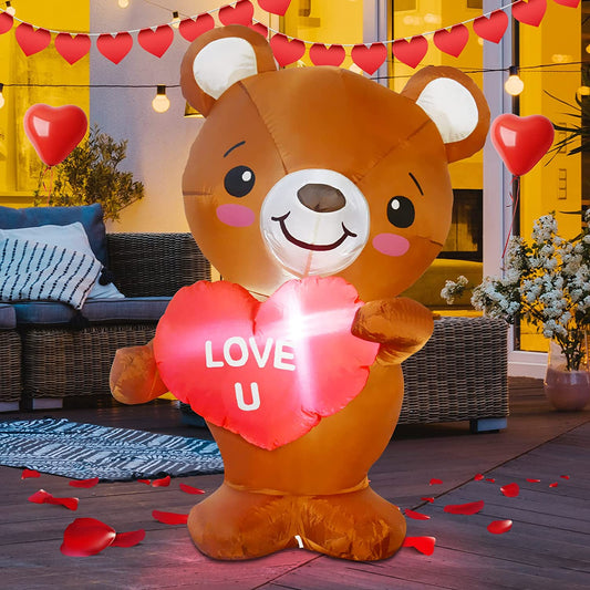 Inflatable 4FT Love U Bear