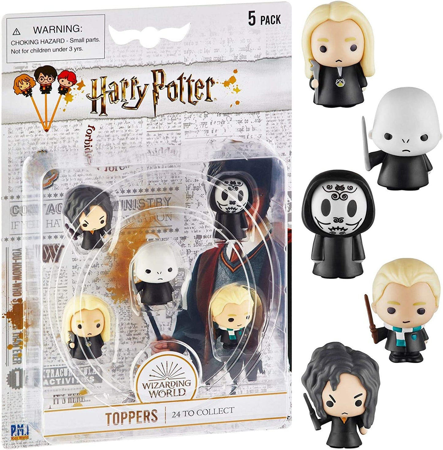 Harry Potter Pencil Toppers, (5 toys) collectibles