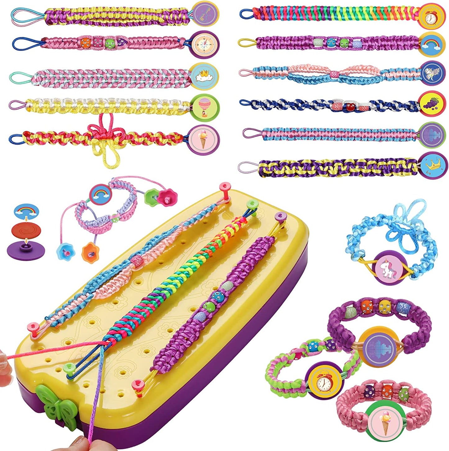 Craft Kit for Making Bracelets and Bangles (Purple)