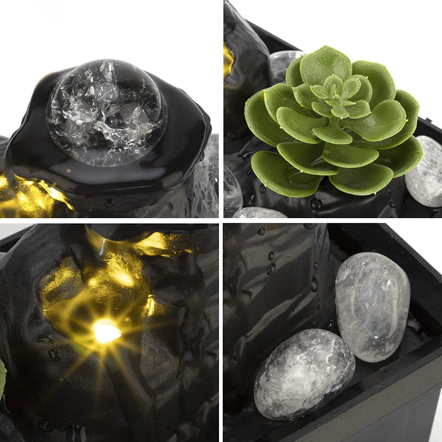 Fountain Indoor Soothing Waterfall & LED Light