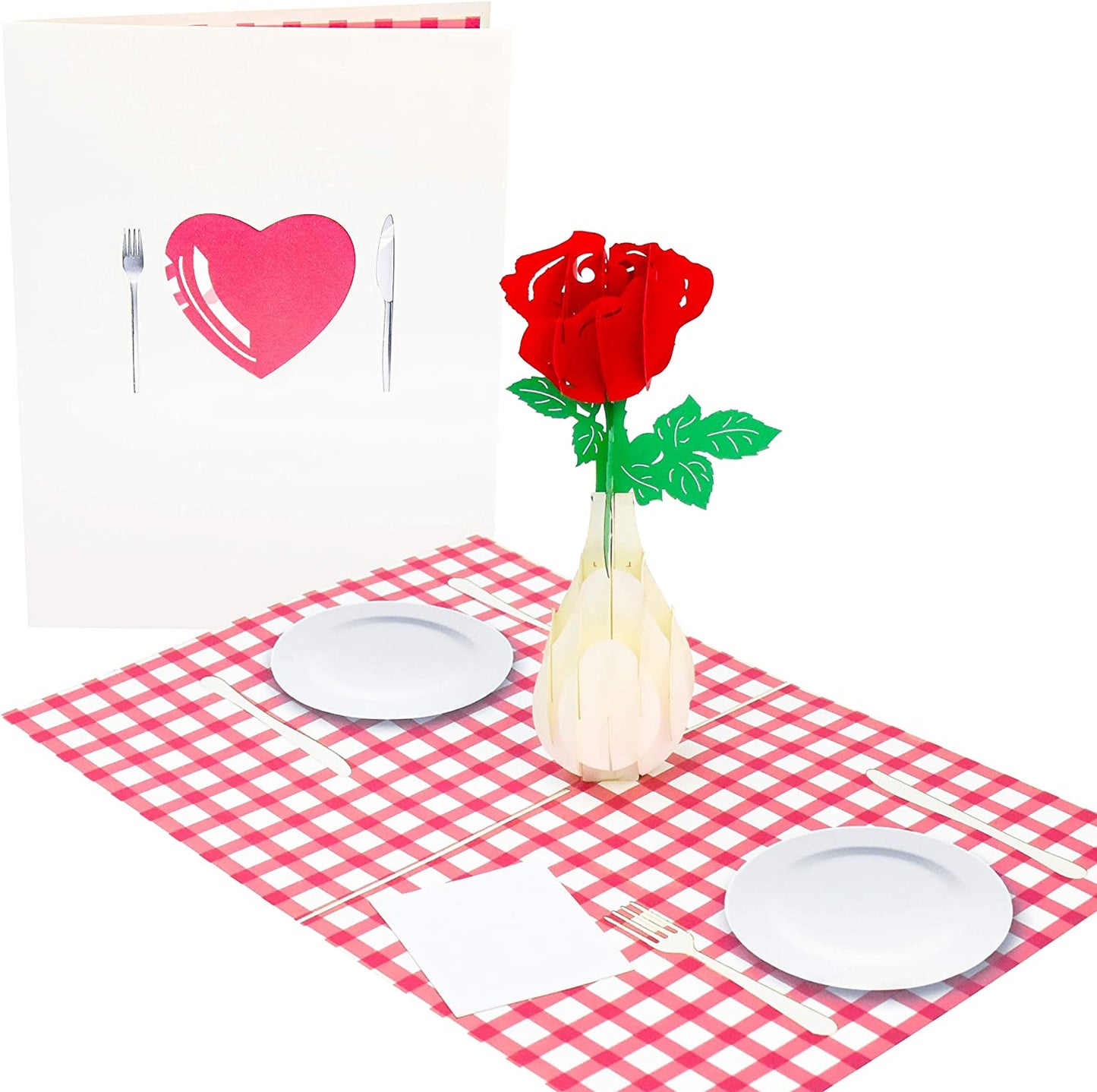 3D Pop Up Valentine’s Day Card,7.5" x 6", Cupid’s Heart style