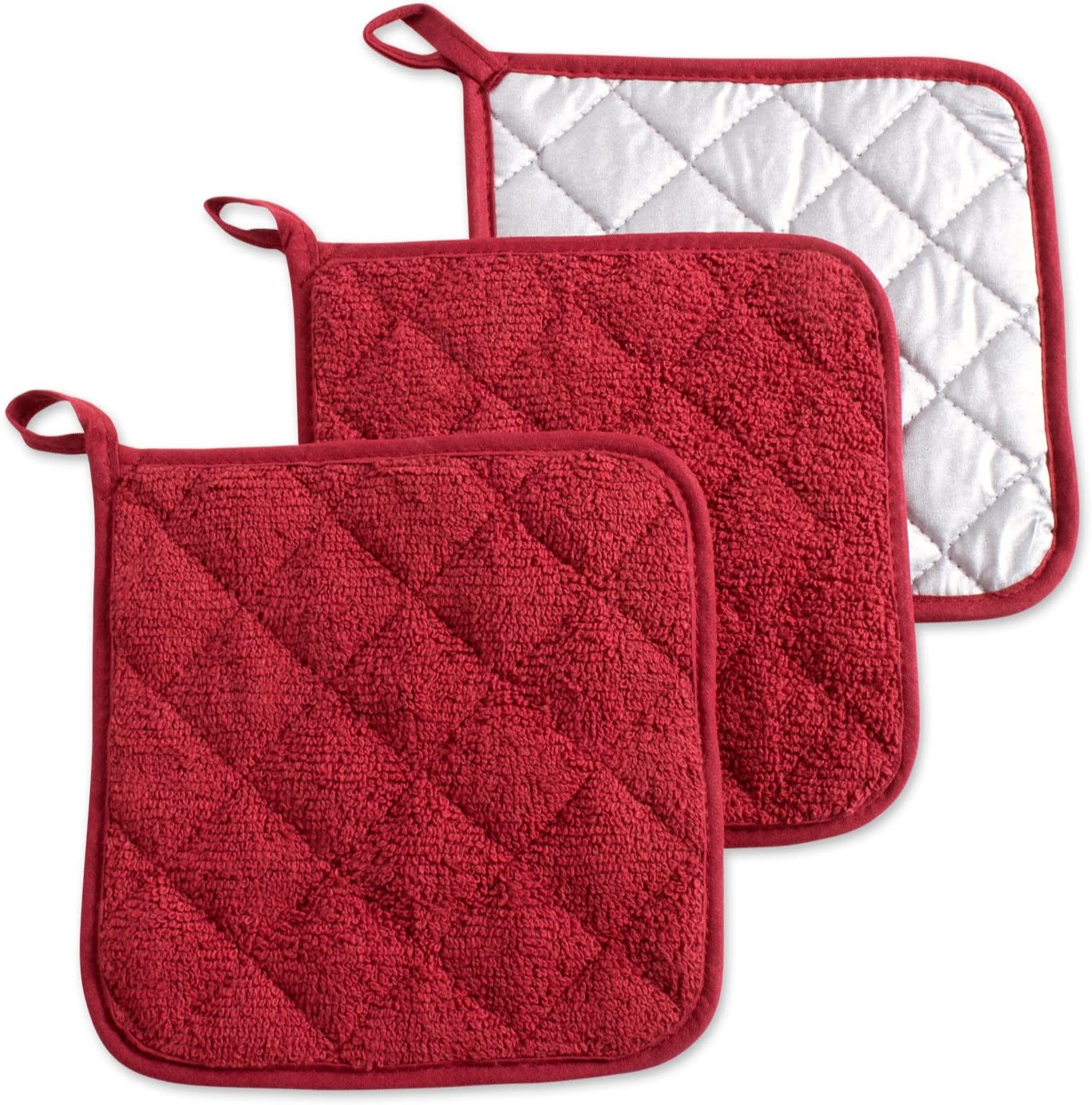 Oven Mitts and Potholder Sets, Barn Red