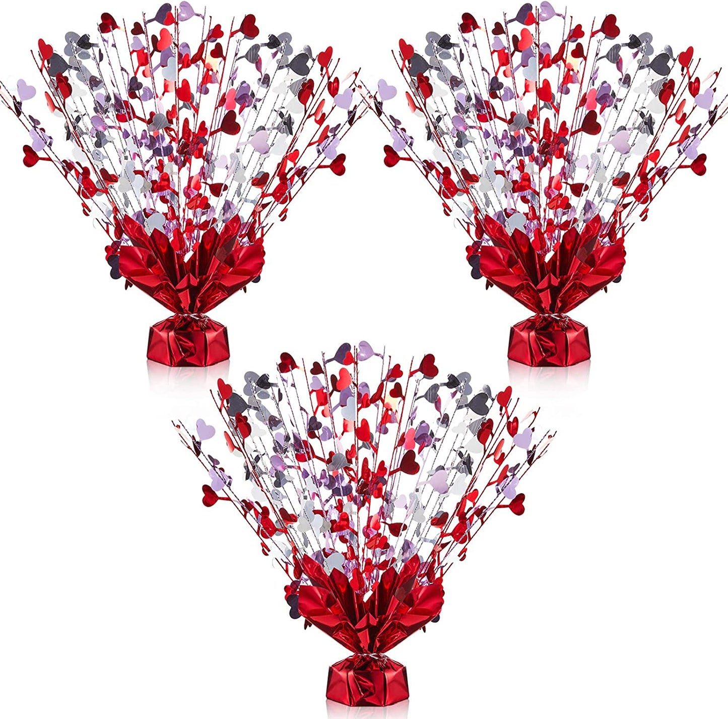 3 Piece Heart Burst Centerpiece for Valentine's Day