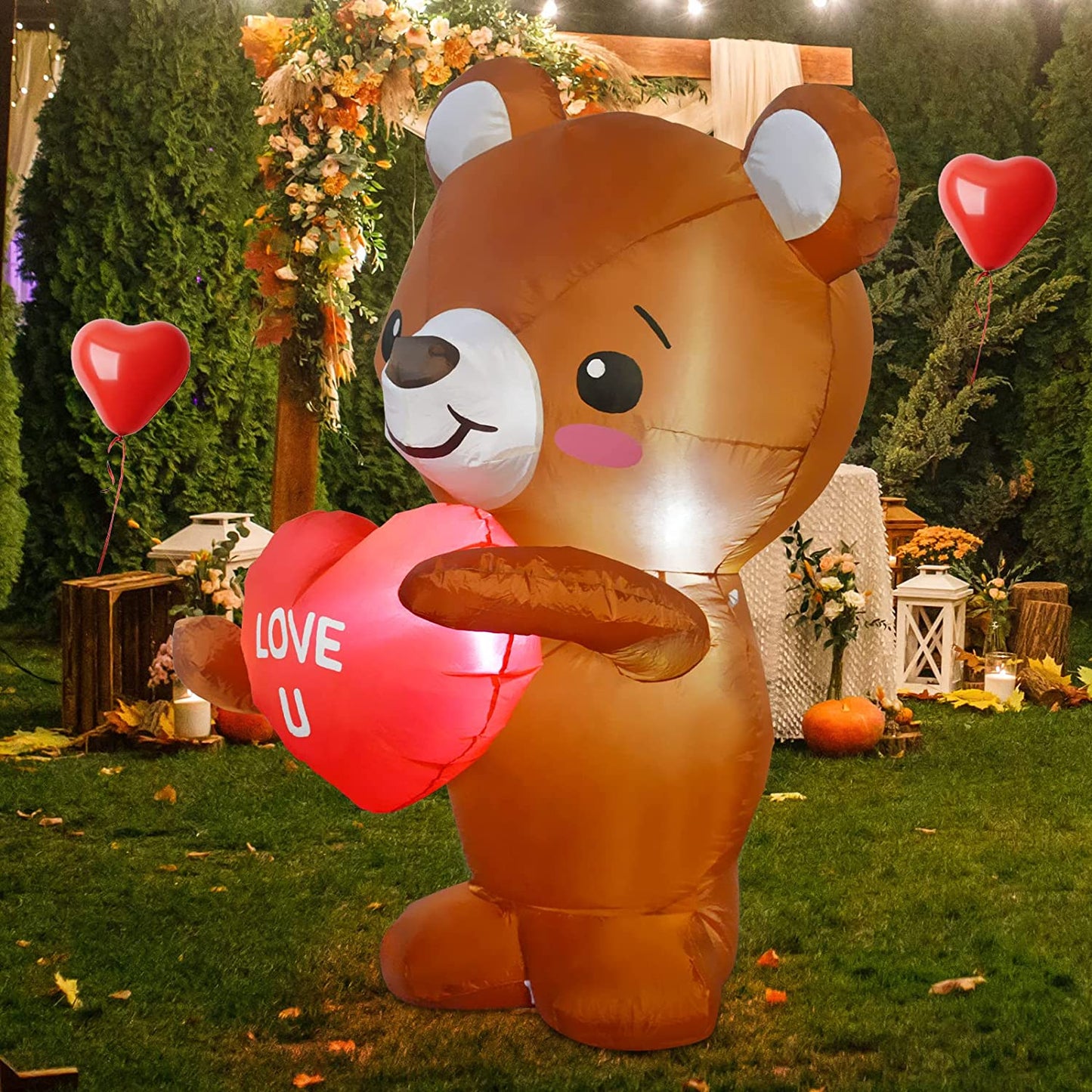 Inflatable 4FT Love U Bear